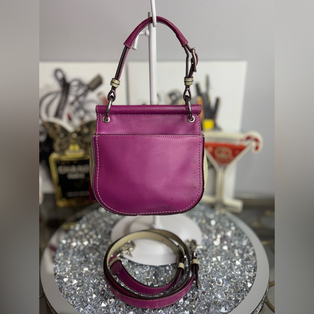 Coach 2012 Legacy Mini Willis colorblock leather crossbody bag EUC - Picture 5 of 17